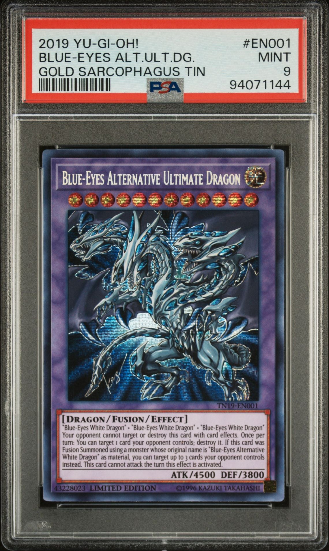 PSA 9 Blue-Eyes Alternative Ultimate Dragon