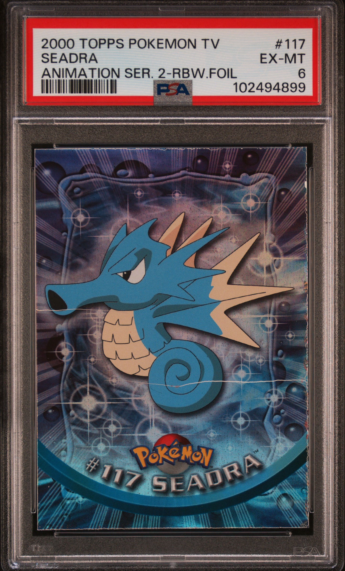 PSA 6 Seadra Rainbow Foil