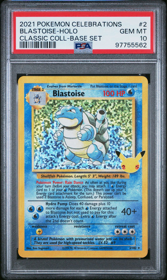 PSA 10 Blastoise Celebrations Classic Collection