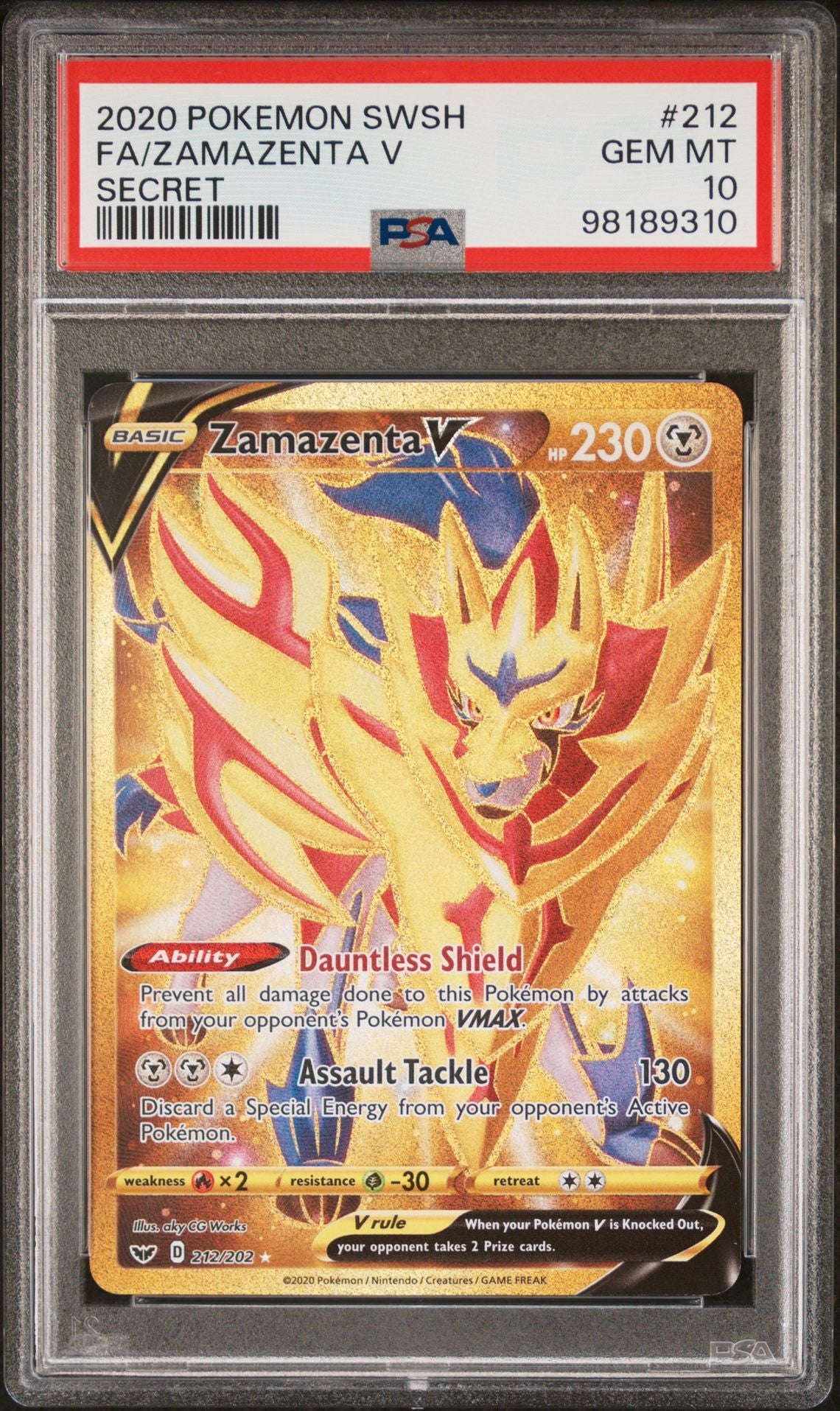 PSA 10 Zamazenta V