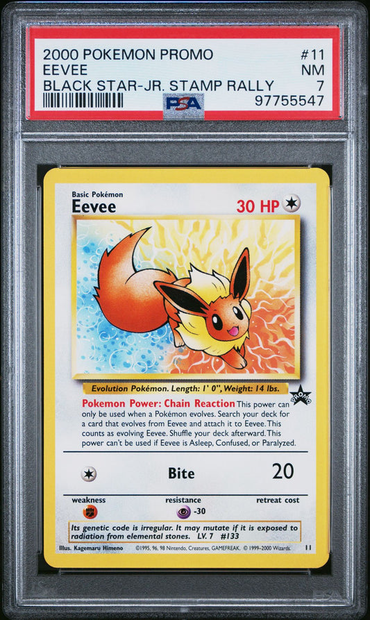 PSA 7 Eevee JR Rally Promo