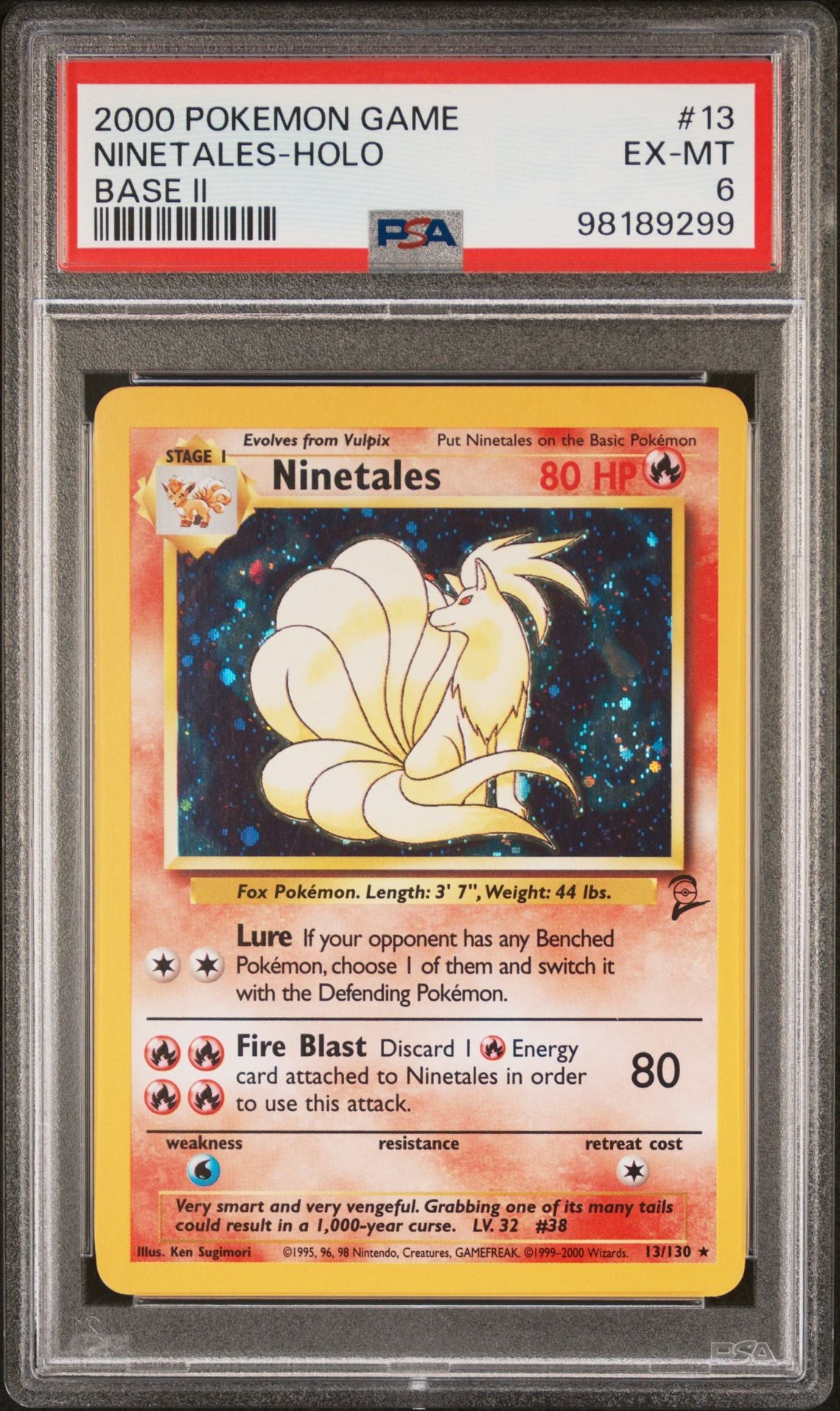 PSA 6 Ninetales Base Set 2