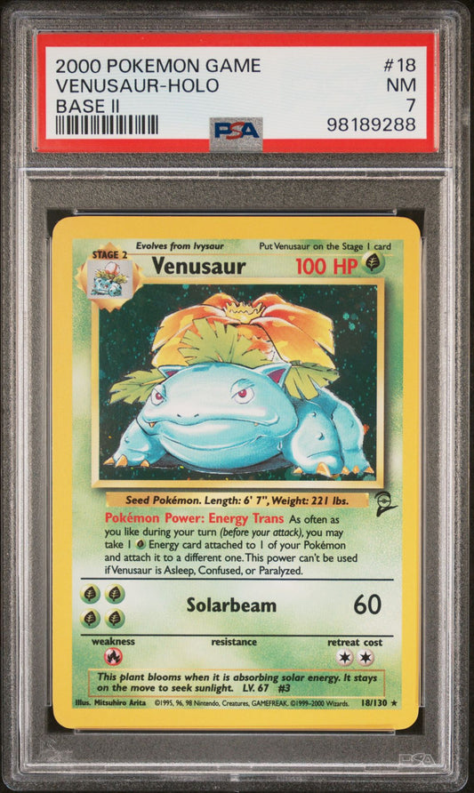 PSA 7 Venusaur Base Set 2