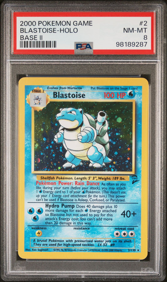 PSA 8 Blastoise Base 2