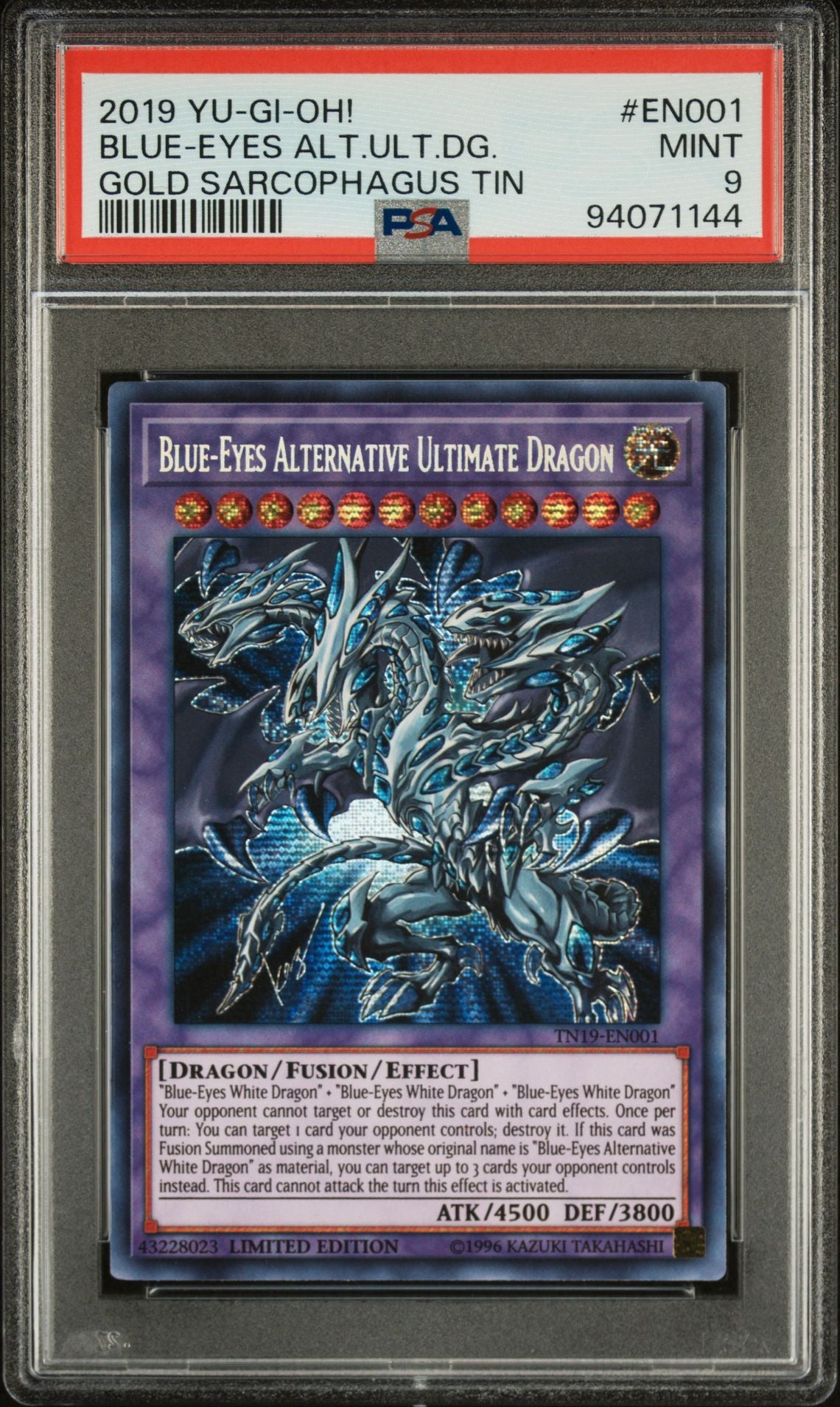 PSA 9 Blue Eyes Alternative Ultimate Dragon