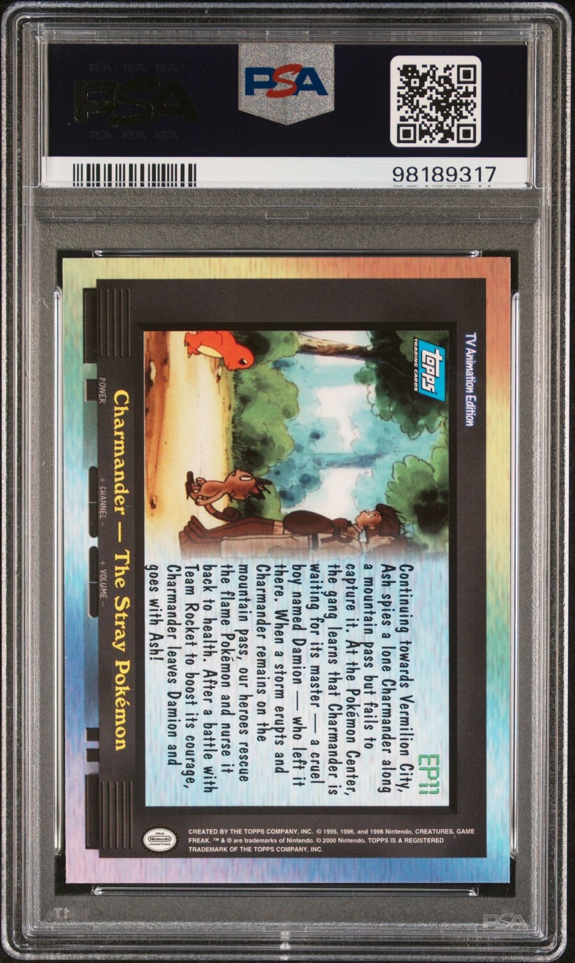 PSA 5 EP. 11 Topps Animated Series 2