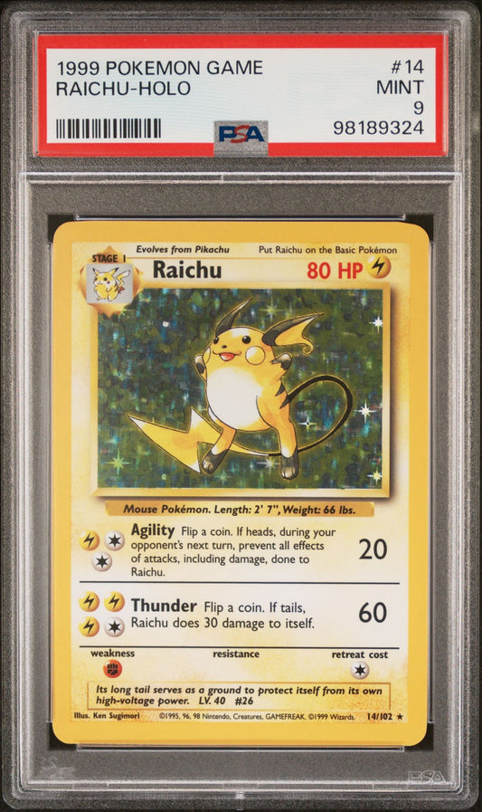 PSA 9 Raichu Base Set