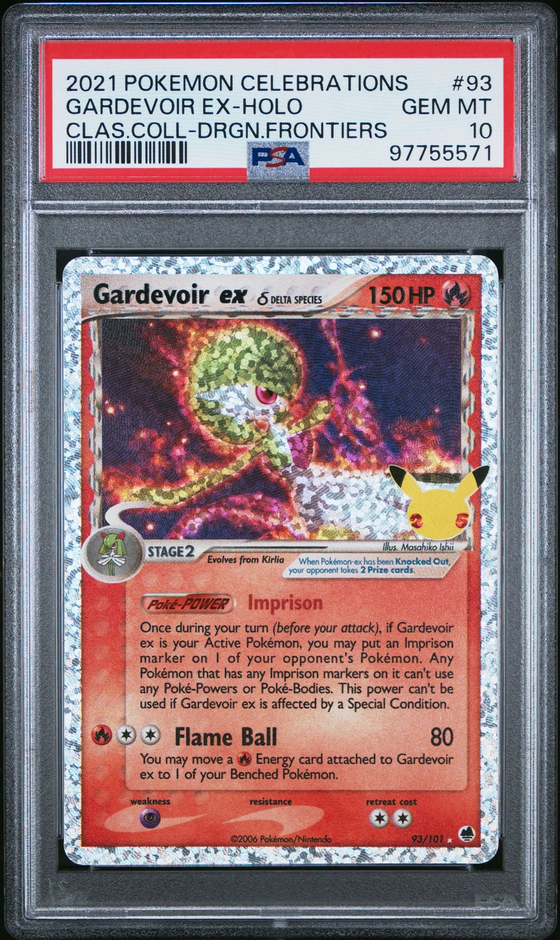 PSA 10 Gardevoir EX Celebrations Classic Collection