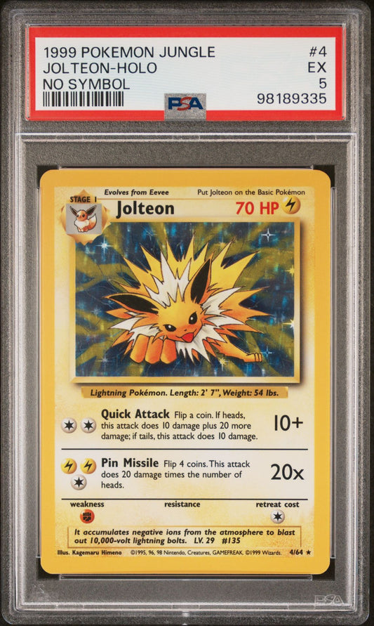 PSA 5 Jolteon No Symbol Jungle