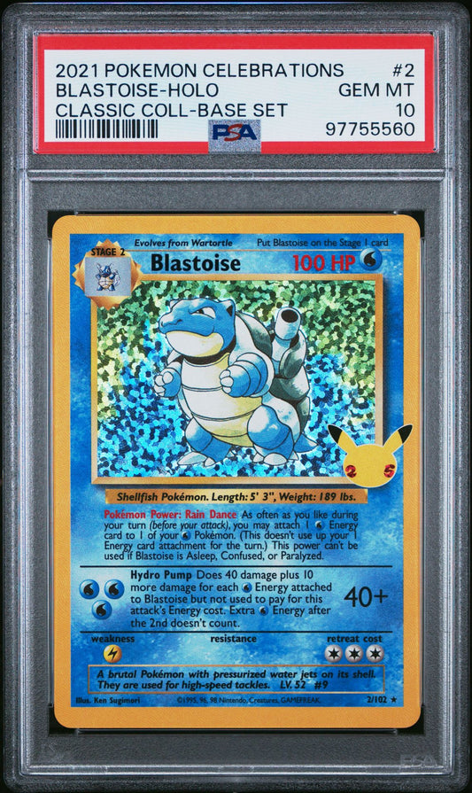 PSA 10 Blastoise Celebrations Classic Collection