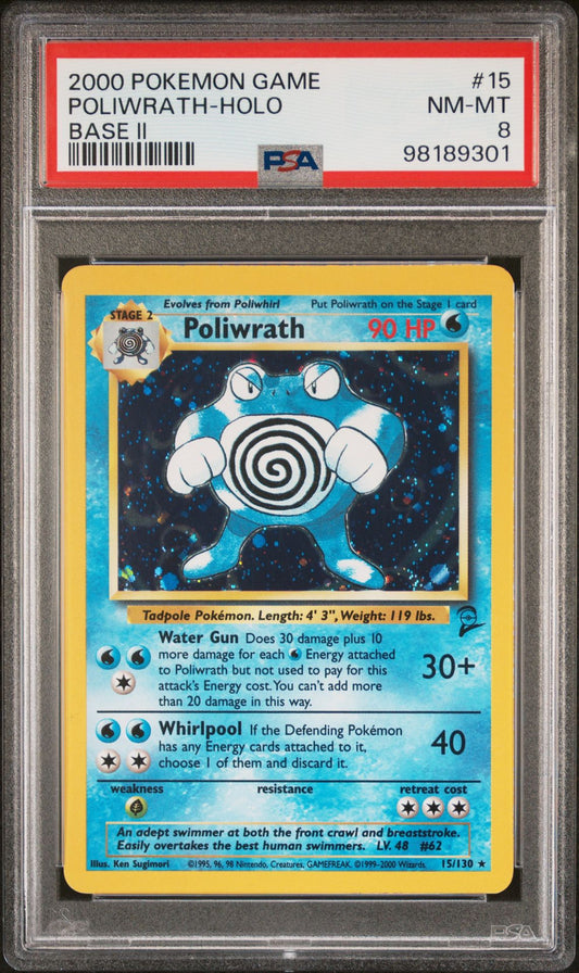 PSA 8 Poliwrath Base Set 2