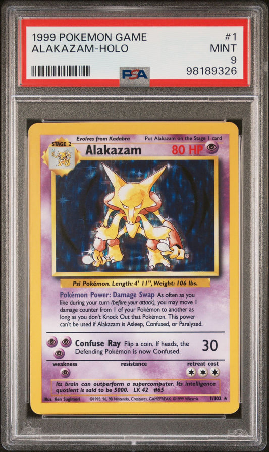 PSA 9 Alakazam Base Set