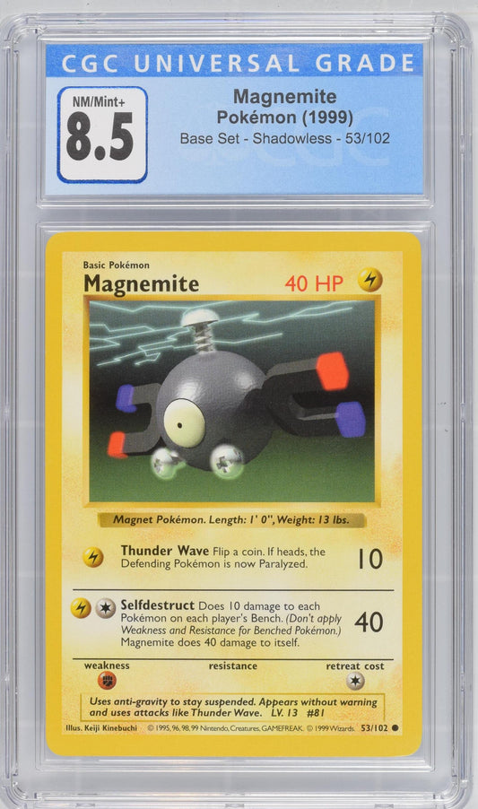 CGC 8.5 Magnemite Shadowless