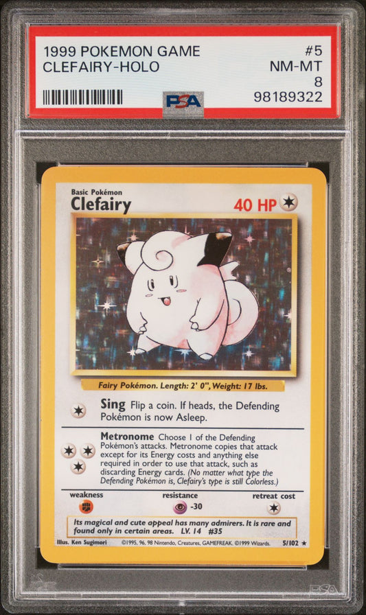 PSA 8 Clefairy Base Set