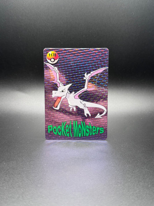 Aerodactyl Pocket Monster Prism Sticker Card #1178