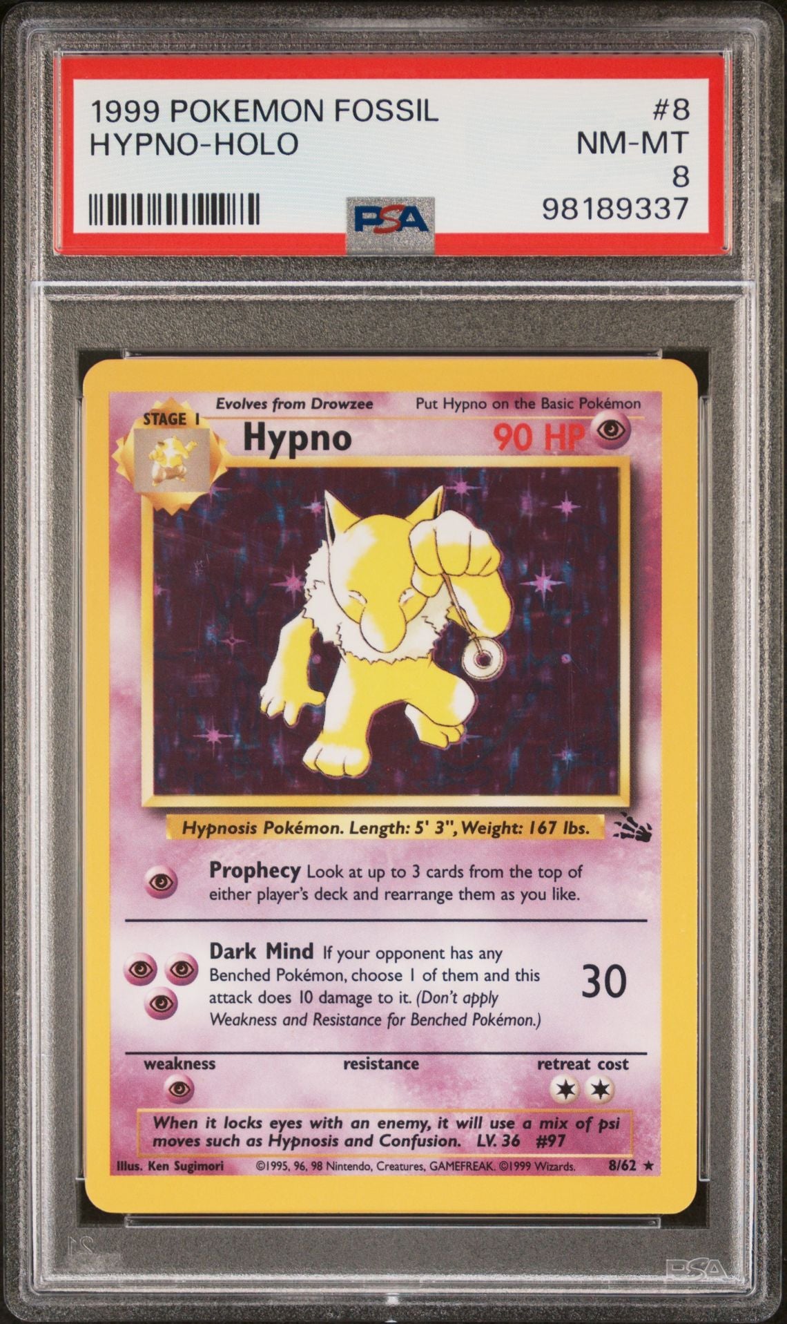 PSA 8 Hypno Fossil