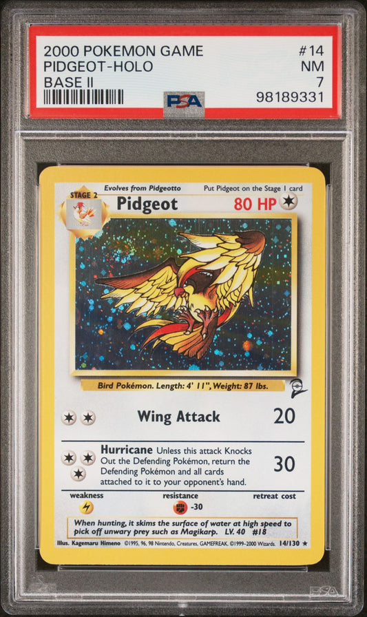 PSA 7 Pidgeot Base Set 2