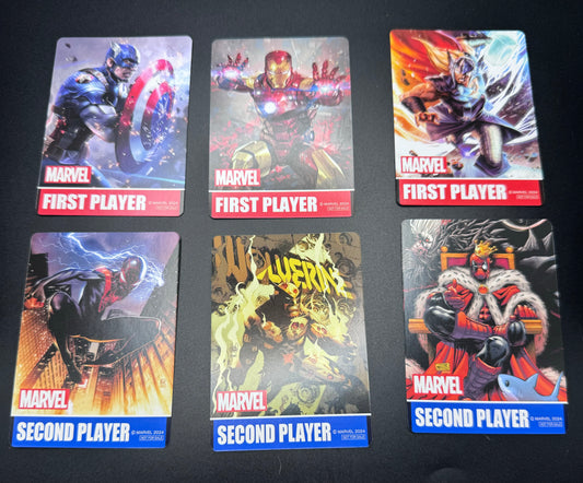 Weis Schwarz Marvel Vol. 2 First and Second Player Box topper set