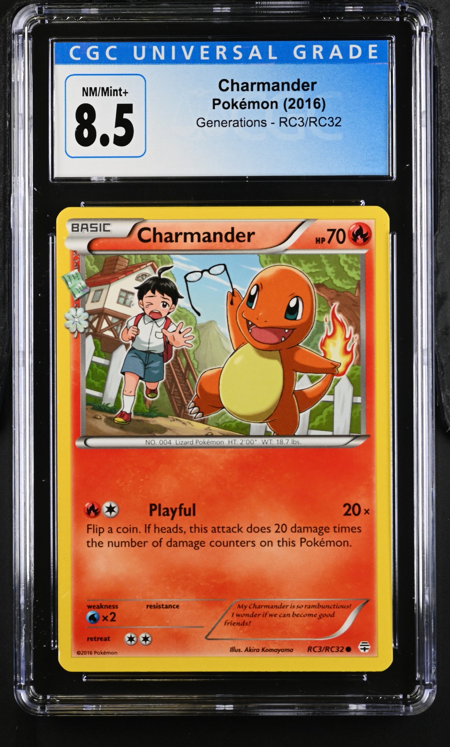 CGC 8.5 Generations Radiant Collection Charmander